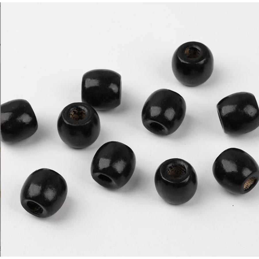 ウッドビーズ　20個セット 16mm 穴約６mm 4色 丸型 木製ビーズ 　大穴 ルースウッドビーズ　 手作り用品 |  | 04