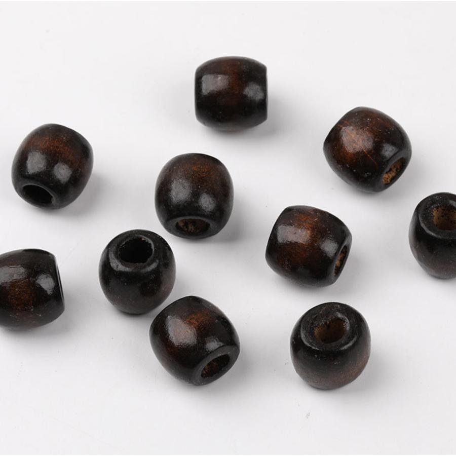 ウッドビーズ　20個セット 16mm 穴約６mm 4色 丸型 木製ビーズ 　大穴 ルースウッドビーズ　 手作り用品 |  | 03