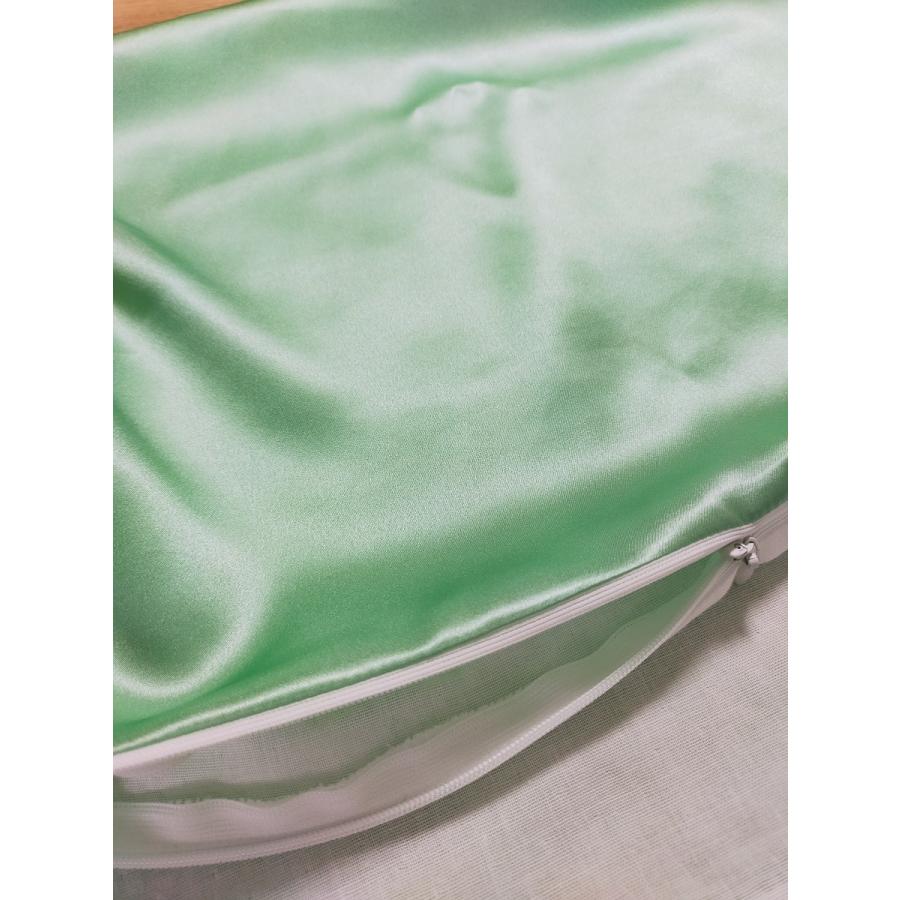 19匁絹綿枕ケース　ピローケース　表地：シルク100％&裏地：ダブルガーゼ綿100％　45X65cm |  | 04