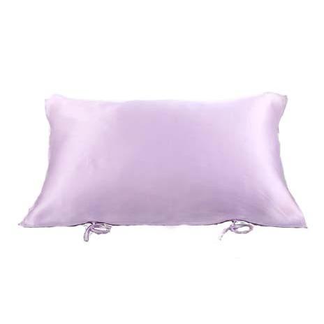 シルク100% 19匁枕カバー 2枚セット　小サイズ 乾燥対策 保湿 寝具 36×54 cm 美髪美顔  片面紐タイプ シングル色　激安 |  | 02