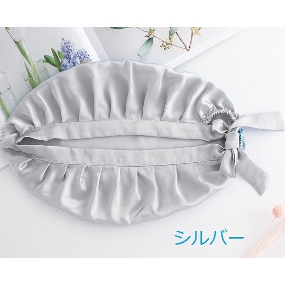 シルク100％ 19匁 正絹 ロング髪でもOKナイトキャップ 室内