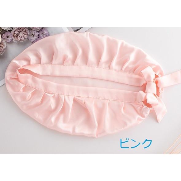シルク100％ 19匁 正絹 ロング髪でもOKナイトキャップ 室内