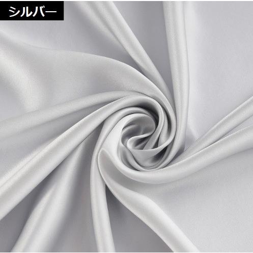 生地　シルク100% サテン 19匁　国際6A級　シルバーグレー シルクサテン 生地 19匁 服地,ブラウス,ウエディングドレスにも