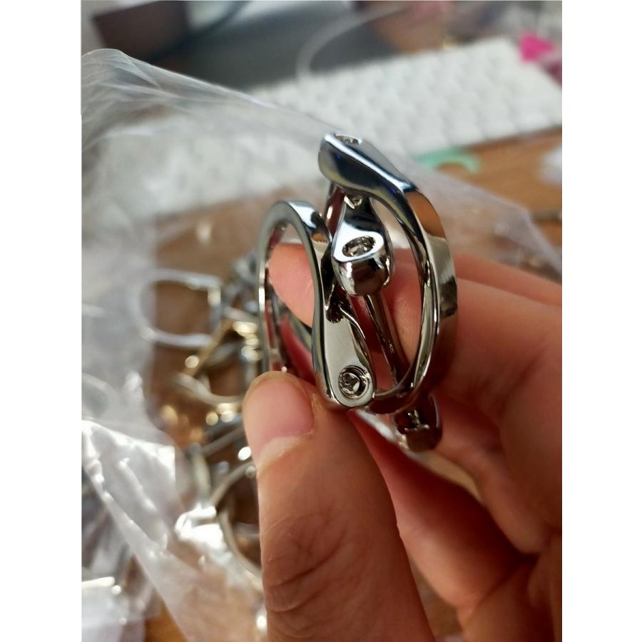 Ｂ品　わけあり処分コーナー Dカン　Lサイズ　 アンティーク レザー 接続 金具  持ち手 バッグ ハンドル パーツ ベルト 革 カスタム レザークラフト　 |  | 03