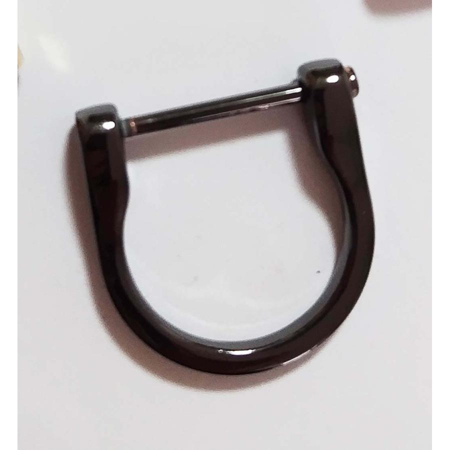 取り外ができるネジ式 Dカン　Lサイズ　 アンティーク レザー 接続 金具  持ち手 バッグ ハンドル パーツ ベルト 革 カスタム レザークラフト　 |  | 04