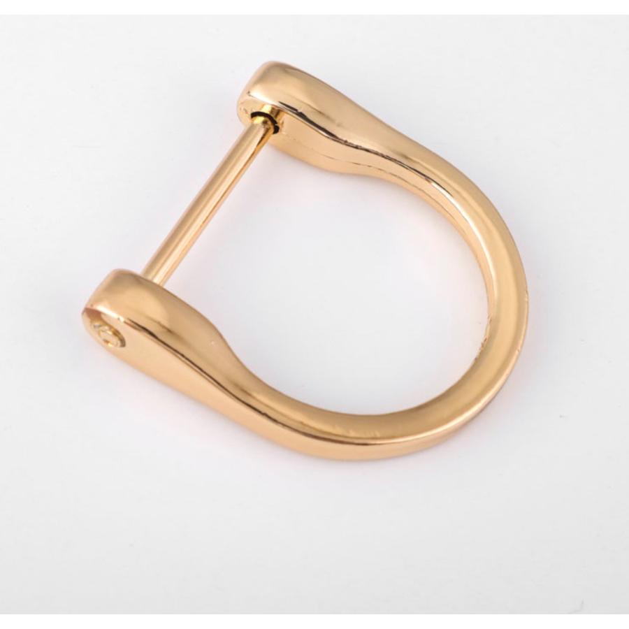 取り外ができるネジ式 Dカン　Lサイズ　 アンティーク レザー 接続 金具  持ち手 バッグ ハンドル パーツ ベルト 革 カスタム レザークラフト　 |  | 01