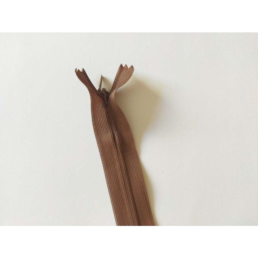 コイルファスナー  フラットニット 止め  コンシールファスナー　25cm【メール便100枚まで】　 |  | 11