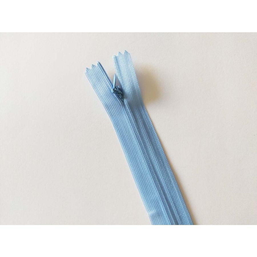 コイルファスナー  フラットニット 止め  コンシールファスナー　25cm【メール便100枚まで】　 |  | 15