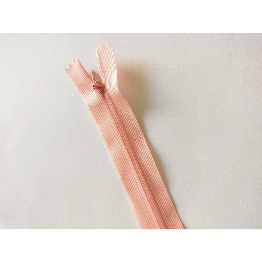 コイルファスナー  フラットニット 止め  コンシールファスナー　25cm【メール便100枚まで】　 |  | 03