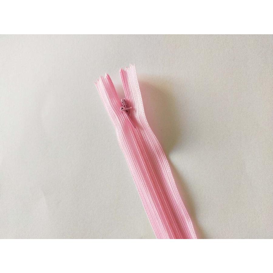 コイルファスナー  フラットニット 止め  コンシールファスナー　25cm【メール便100枚まで】　 |  | 04