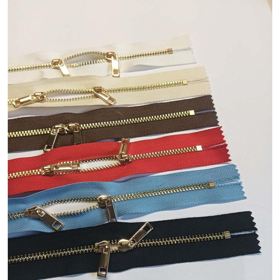 3番　両開き金属ファスナー　35cm　手芸 手芸用品 手作り ハンドメイド クラフト用品 「メール便20本まで」 | 