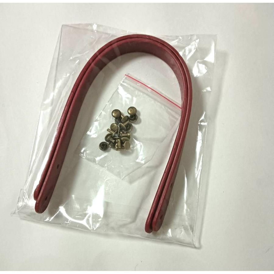 バッグ 持ち手 レザーハンドル カシメ付き バッグ用  約1.7cm×35cm　 『メール便OK』 |  | 12