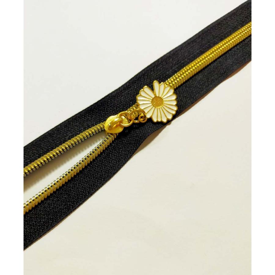 3番コイルファスナー専用スライダー 菊花型 1枚 手芸 手芸用品