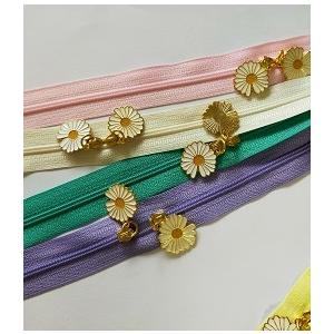 3番コイルファスナー専用スライダー 菊花型 1枚 手芸 手芸用品