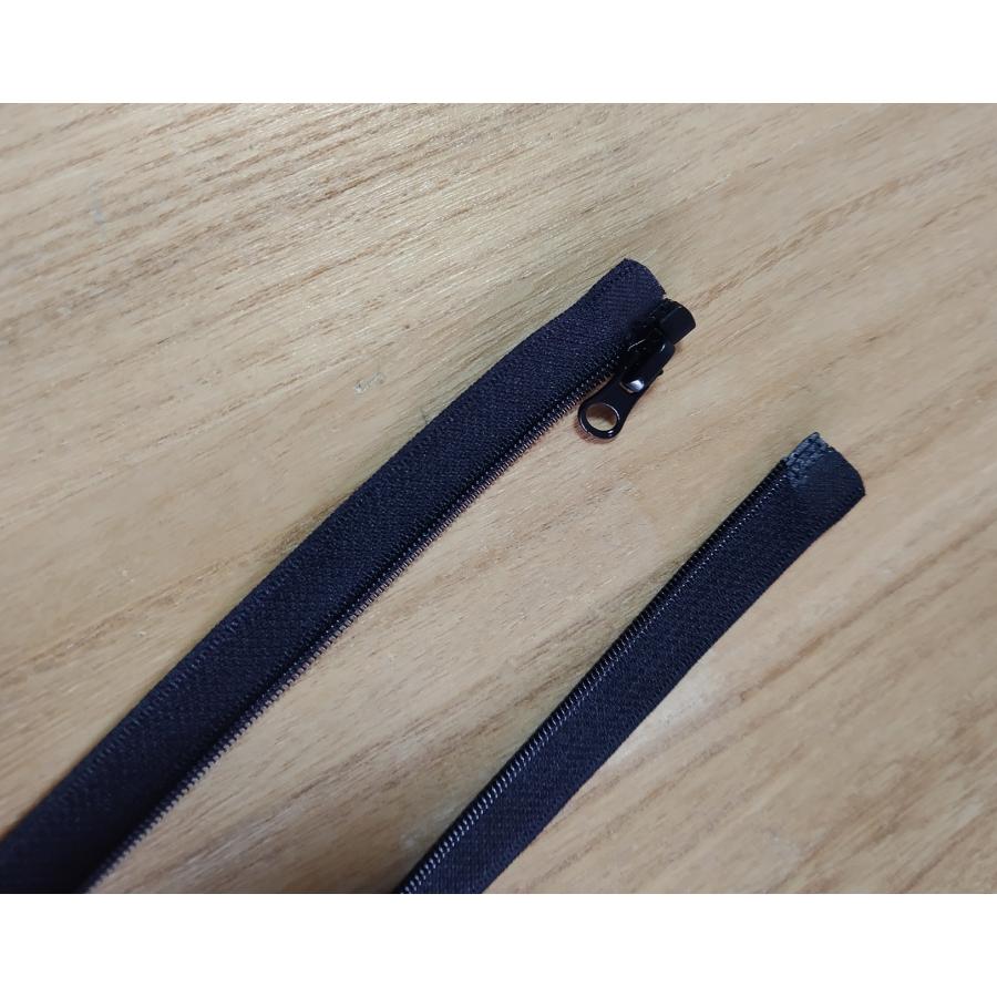 片開きファスナー 65cm ブラック コイロンファスナー【メール便50枚