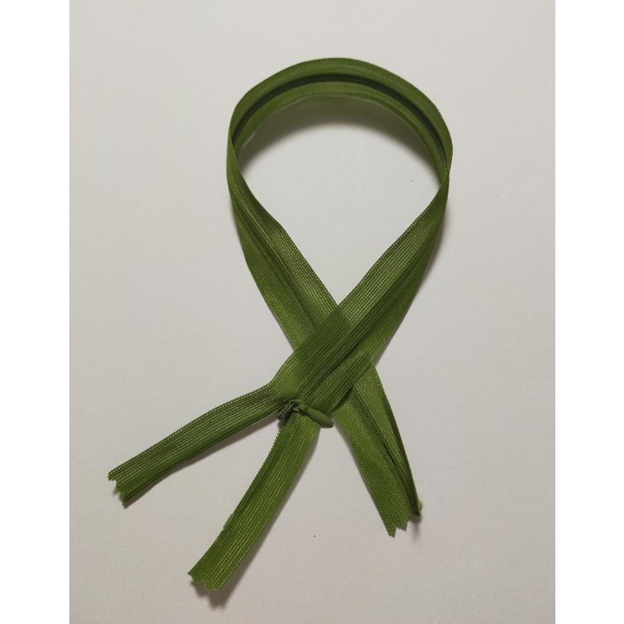 45cmコイルファスナー  フラットニット 止め  コンシールファスナー　20色【メール便100枚まで】　 |  | 11