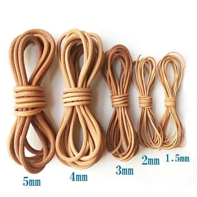 革ひも　4mm 本革　牛革ひも　1ｍ単位カット売り　レザーコート　【メール便OK】 |  | 08