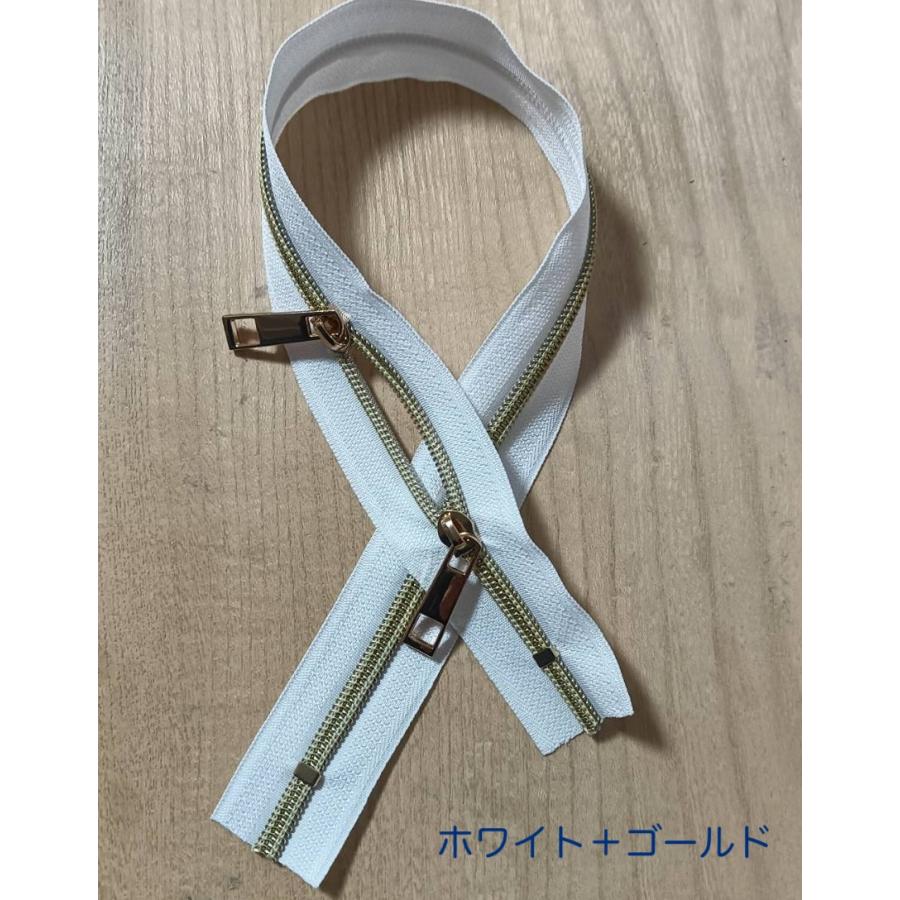 5番 両開きコイルファスナー 50cm 手芸 手芸用品 手作り ハンドメイド
