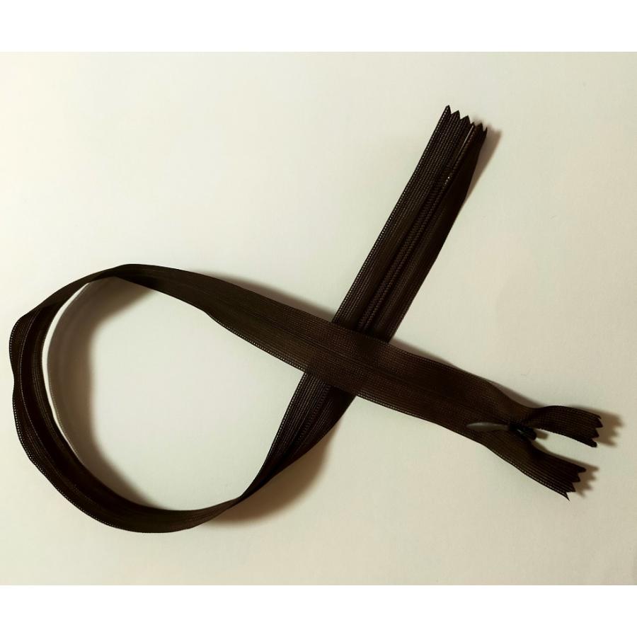 コイルファスナー  フラットニット 止め  コンシールファスナー　53cm【メール便100枚まで】　ホワイト |  | 05