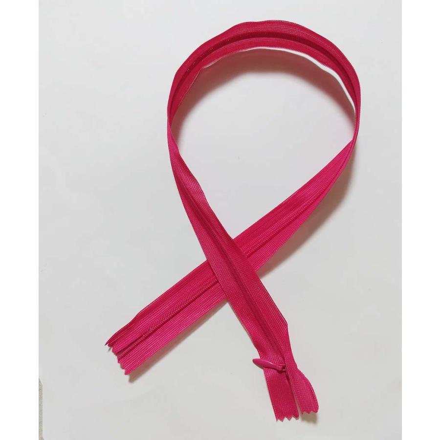 コイルファスナー  フラットニット 止め  コンシールファスナー　53cm【メール便100枚まで】　ホワイト |  | 11