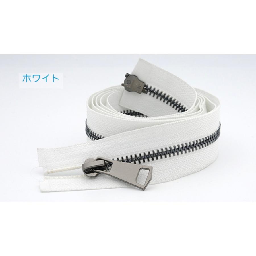 5番　逆両開きタイプ金属ファスナー  120cm 14Colors【メール便10枚まで】 |  | 01