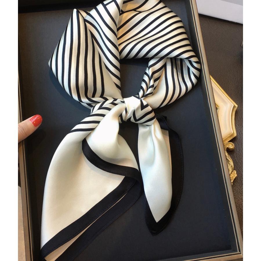 slik100%  　サテンスカーフ 65X65cm |  | 02