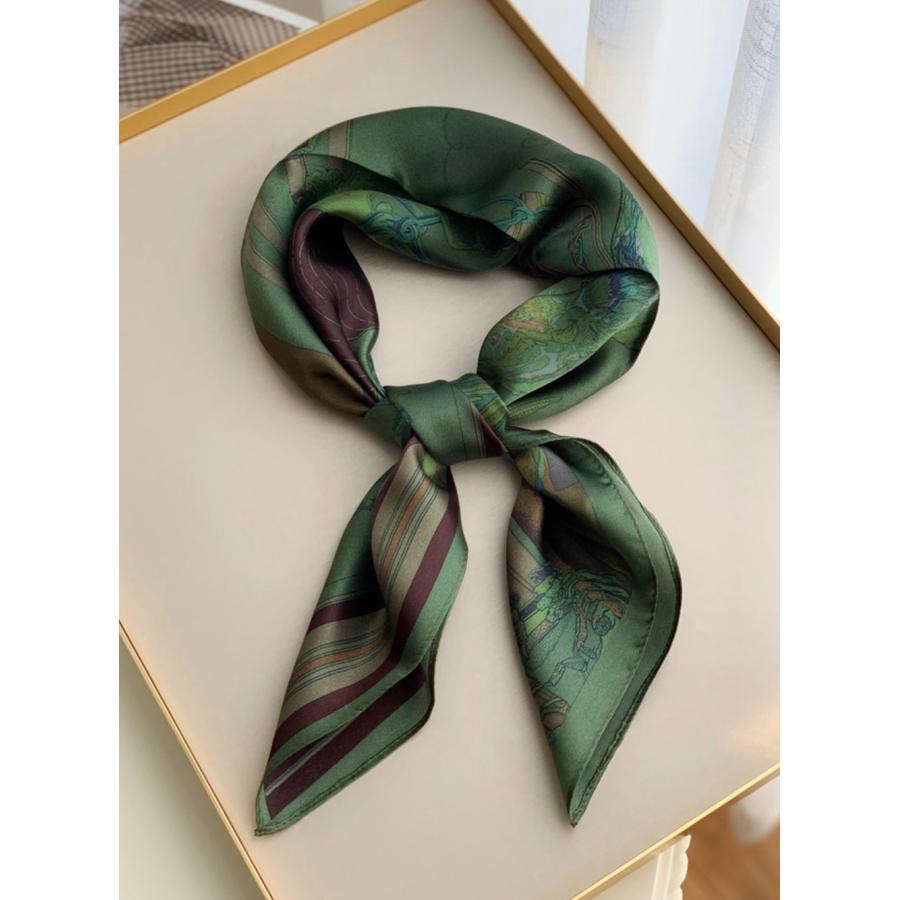 slik100%  　サテンスカーフ 65X65cm |  | 05