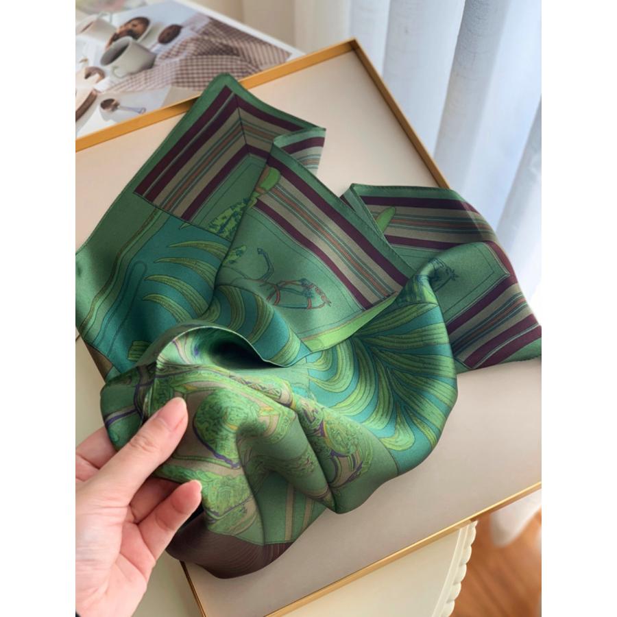 slik100%  　サテンスカーフ 65X65cm |  | 06