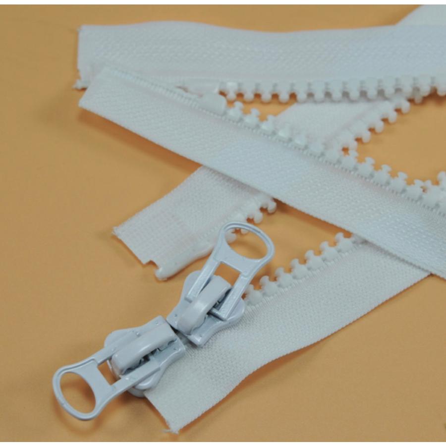 8番 逆両開きタイプファスナー 60cm ブラック【メール便10枚まで