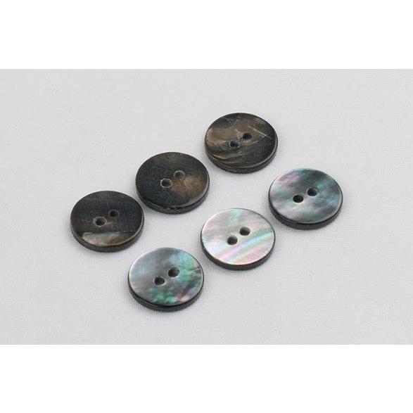 貝ボタン(黒蝶貝) 9mm 2穴 1個入 天然素材 : 梅工房 - 通販 - Yahoo