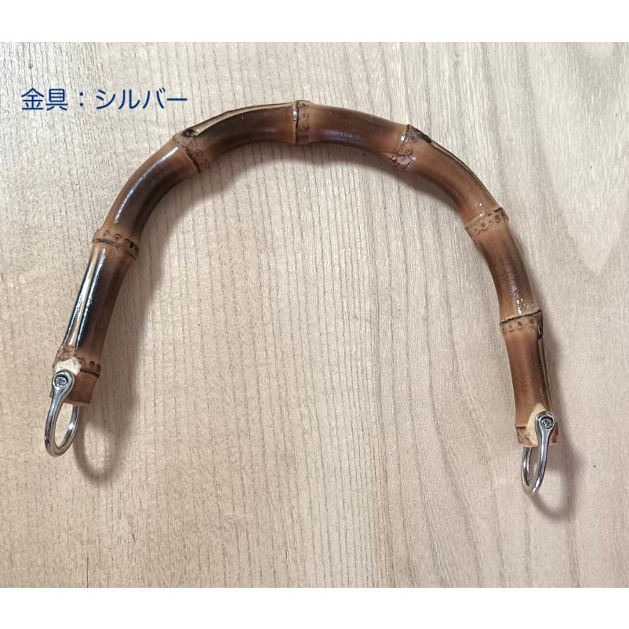 竹製持ち手　Lサイズ　バンブーハンドル バンブー持ち手手芸  U形 バッグ用 竹製 天然素材 縦穴 |  | 04
