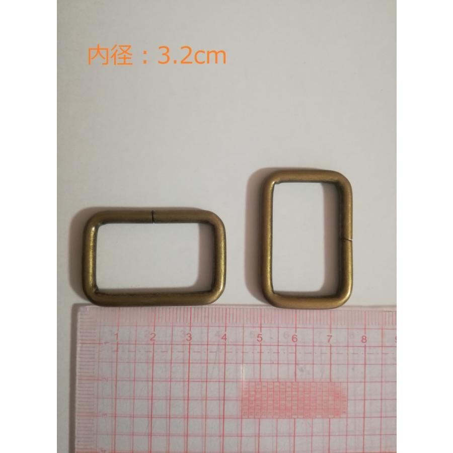 角カン 線コキ 　口カン　青銅色 ブラス　アジャスター レザー 金具 持ち手 ハンドル パーツ ベルト  革 カスタム レザークラフト　38mm　32mm　25mm　20mm |  | 02