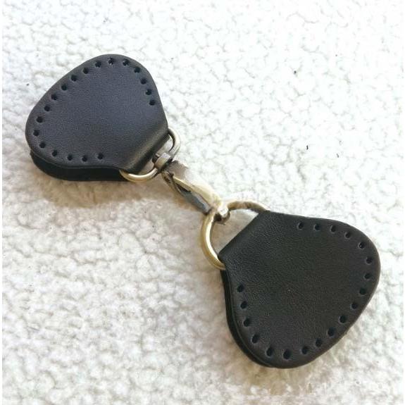 本革付けナスカンセット レザー 金具 バッグ ハンド ル パーツ ベルト