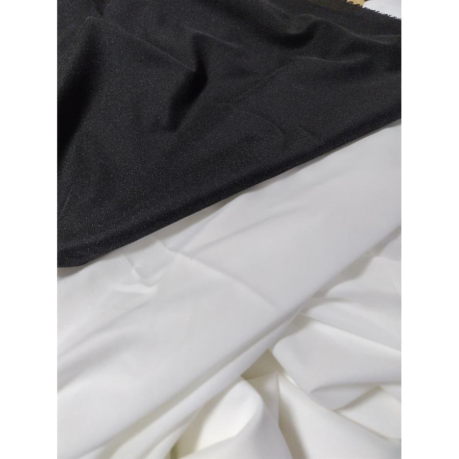 アイロン接着芯 織布タイプ 白/黒 薄手（50cm単位カット売り）（片面