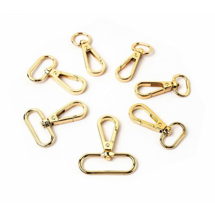 ナスカン 38ｍｍ　32ｍｍ　25ｍｍ　20ｍｍ  線の太さ2mm スムース アンティーク レザー 金具  バッグ ハンドル パーツ ベルト  レザークラフトに  4サイズ　 |  | 02