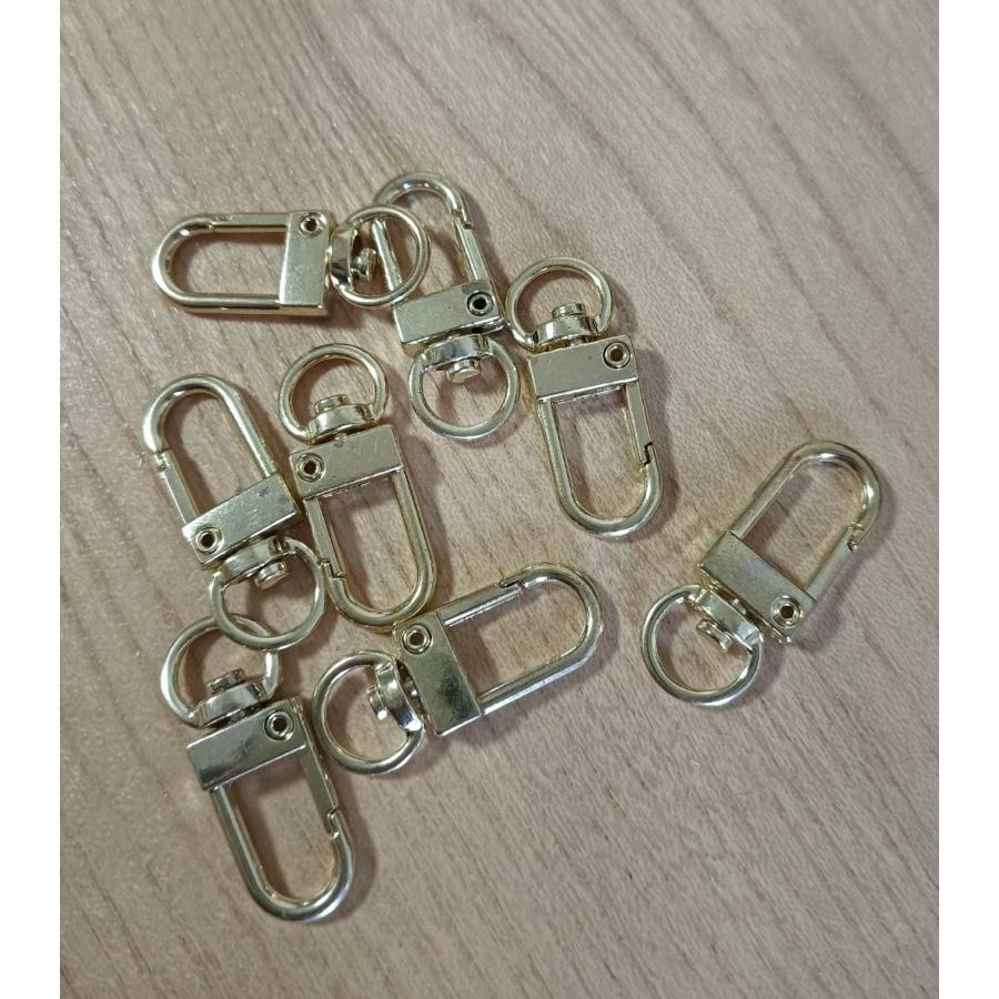 ナスカン 1個入 9mm スムース アンティーク レザー 金具 バッグ