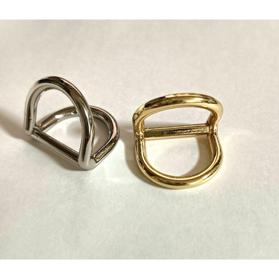ベルカン 二つDカン アンティーク レザーベルト接続金具 17mm : 梅工房
