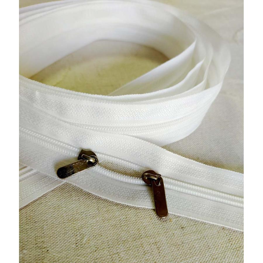 両開きコイルファスナー 両端 止め 160cm【メール便20枚まで