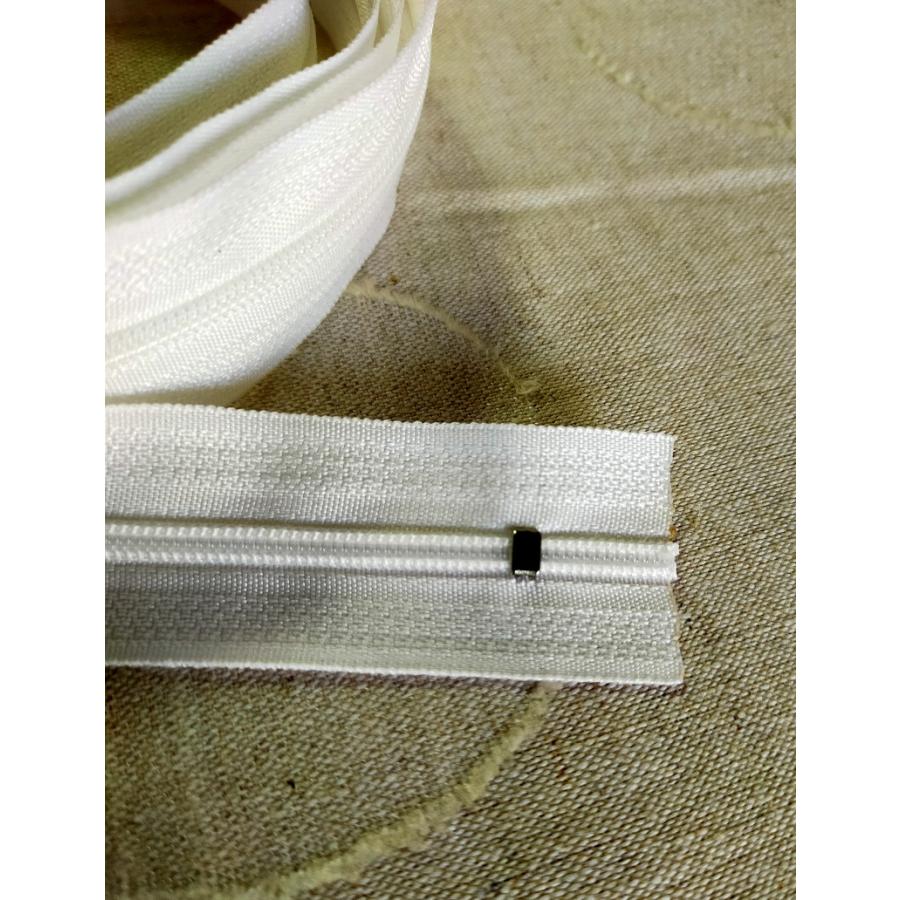 両開きコイルファスナー 両端 止め 160cm【メール便20枚まで