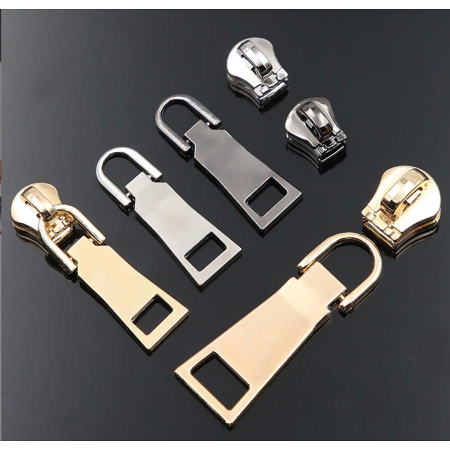 チャック ファスナー引き手　Mサイズ 1個　交換用 金属製 簡単に取り付  カバン/財布/衣類/靴 ファスナー修理 交換用 DIY 手芸 手作り 裁縫 「メール便OK」 |  | 06