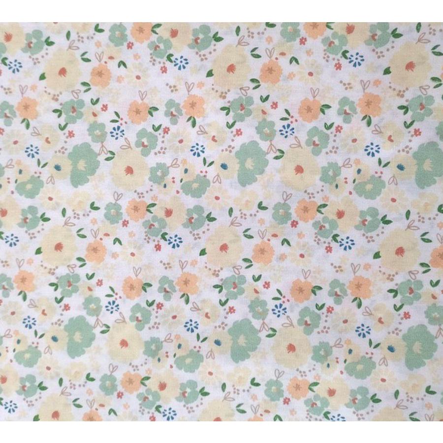 綿生地 花柄 4Colors 綿100% 幅145cm 布地 手芸 : 梅工房 - 通販