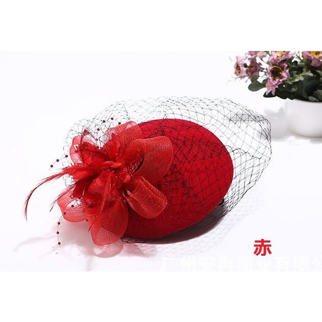 【新品未使用】冠婚葬祭　千代田帽子　カクテル帽　日本製　ベルベット カクテル帽 冠婚葬祭 礼装 フォーマルハット レディース帽子