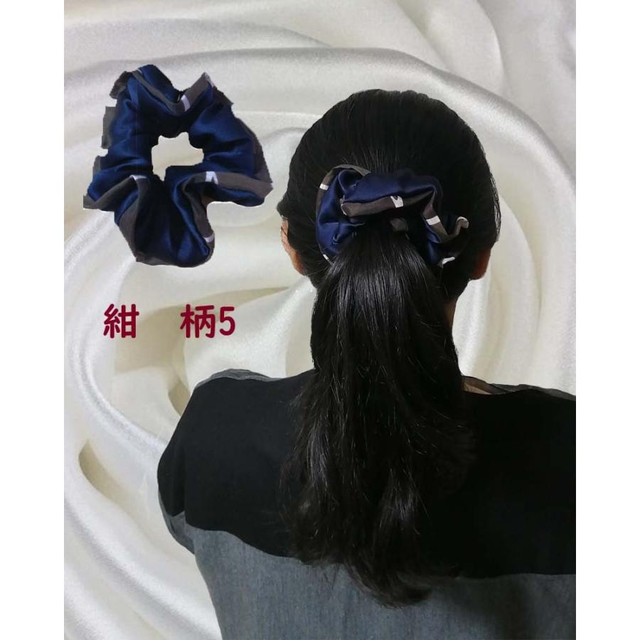 髪飾り シルクシュシュ ヘアゴム 大人 ヘアアクセサリー 髪留め まとめ 