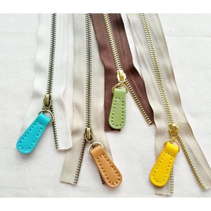 ファスナースライダー持ち手　引き手　交換パーツ 14色　レザー 皮革  手芸用品 手作り |  | 14