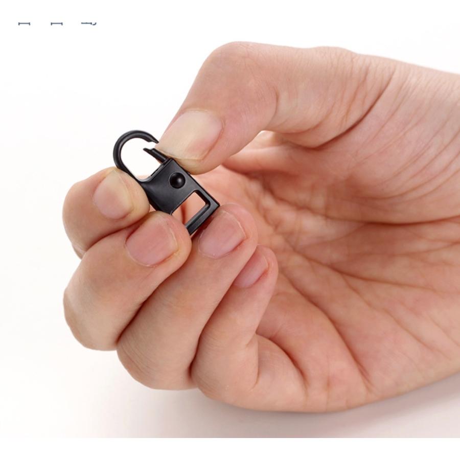 ファスナー 小型引き手 1個　交換用 金属製 簡単に取り付  カバン/財布/衣類/靴 ファスナー修理 交換用 DIY 手芸 手作り 裁縫 「メール便OK」 |  | 08