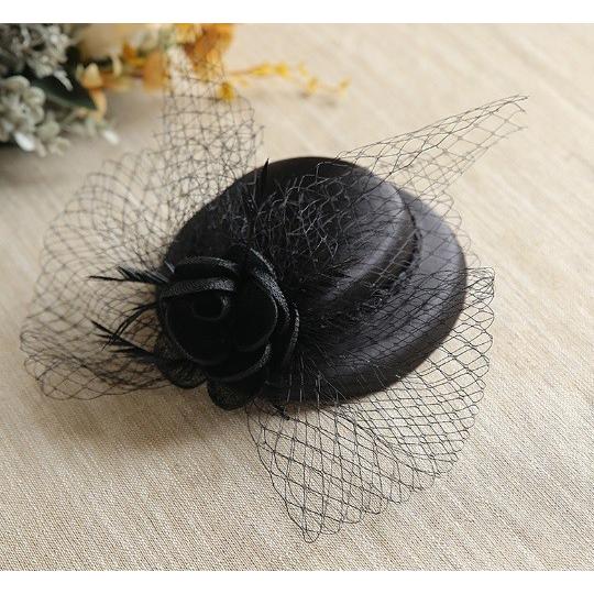 トーク帽　カクテル帽　礼装帽子　トークハット　ヘッドドレス　結婚式披露宴パーティー 二次会女子会 冠婚葬祭 |  | 02