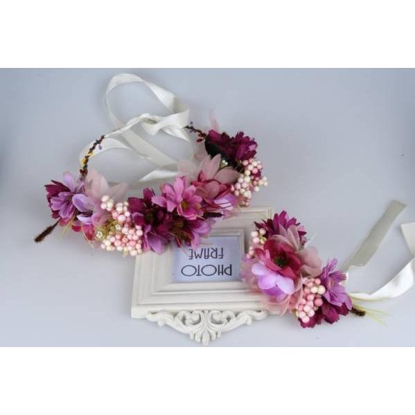 花かんむり　花冠 花冠 大人用 ~ Sweet Flower Tiara ~ 白 花かんむり 結婚式