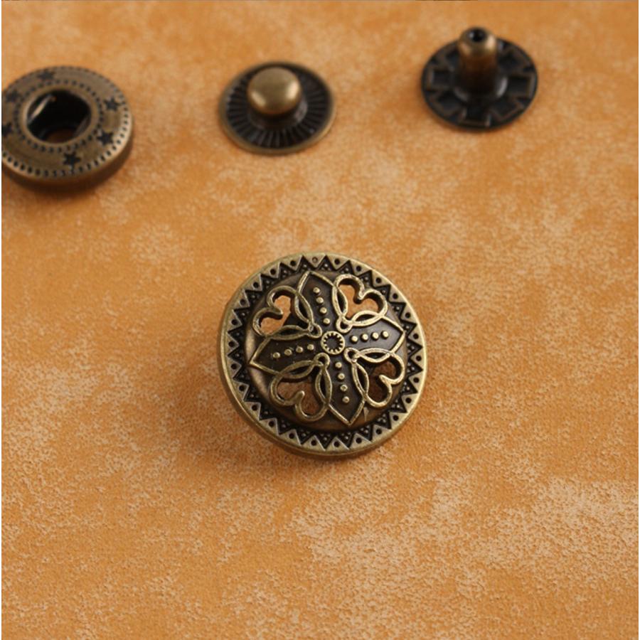 バネホックコンチョボタン　 金具 カシメ 1個入 |  | 08