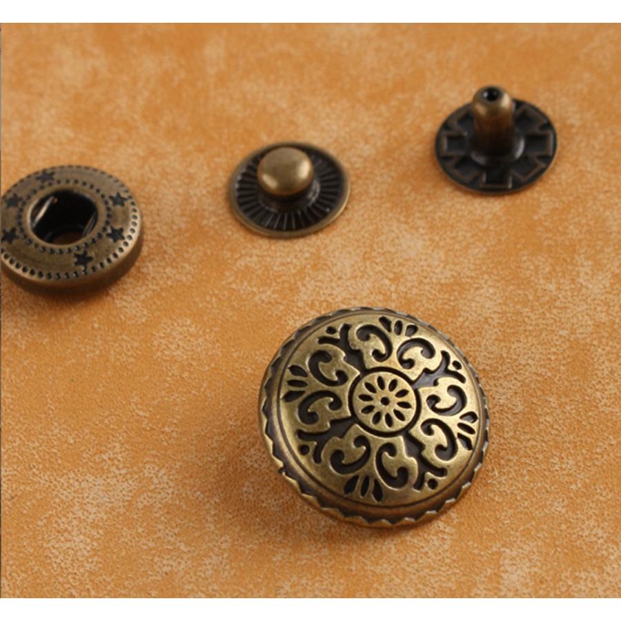 バネホックコンチョボタン　 金具 カシメ 1個入 |  | 11