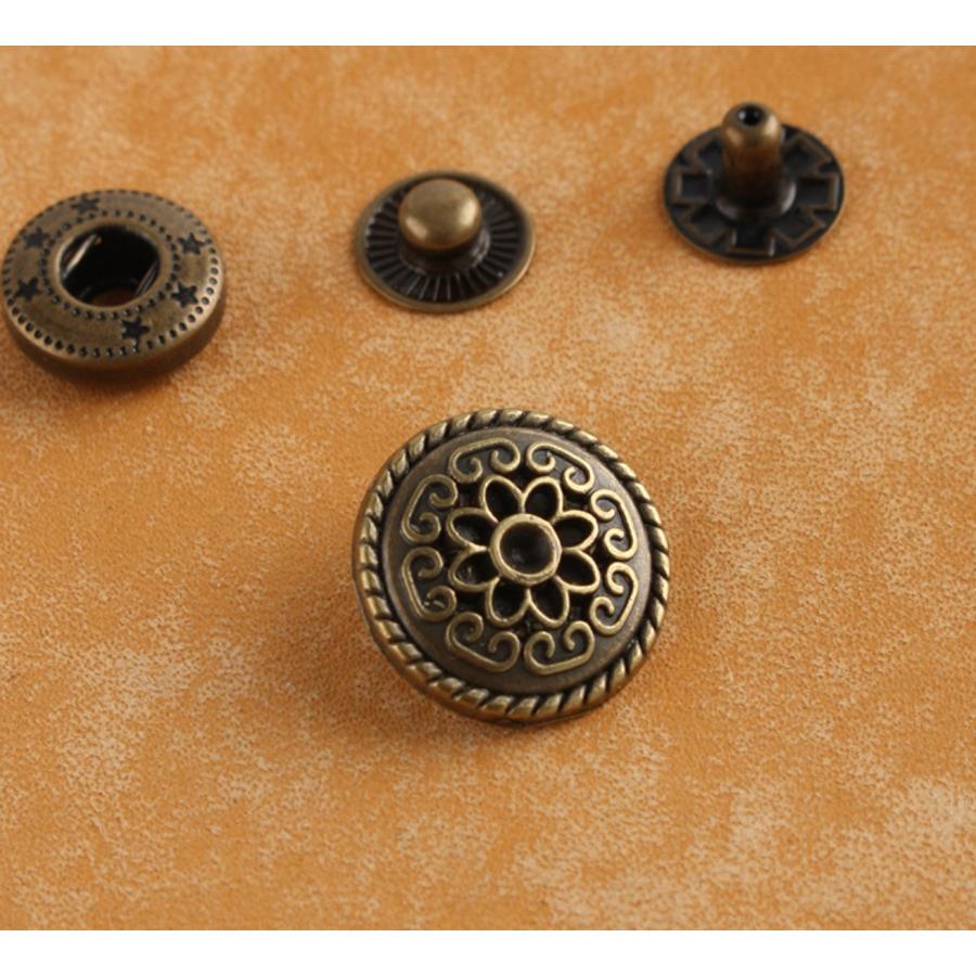 バネホックコンチョボタン　 金具 カシメ 1個入 |  | 12